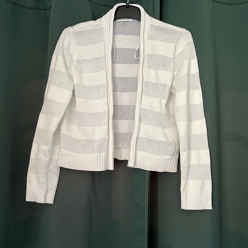 very formal calvin klein cardigan